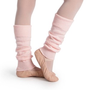 Kids' Bloch Ankle Legwarmers Knitwear Pink | USJKU59306