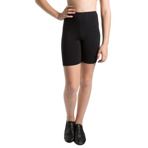 Kids' Bloch Basic Bike Length Short Bottoms Black | FUSHY78828