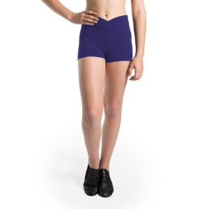 Kids' Bloch Chavelle Hipster Front Short Bottoms Deep Purple | TUSWZ16162