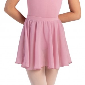 Kids' Bloch Chayanne Chiffon Short Circle Skirts Dusk | USDYB32842