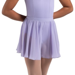 Kids' Bloch Chayanne Chiffon Short Circle Skirts Lilac | USQCS89114