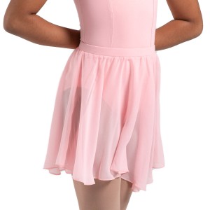 Kids' Bloch Chayanne Chiffon Short Circle Skirts French Rose | USDFL19591