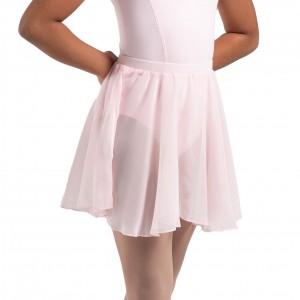 Kids' Bloch Chayanne Chiffon Short Circle Skirts Candy Pink | PUSQX48181