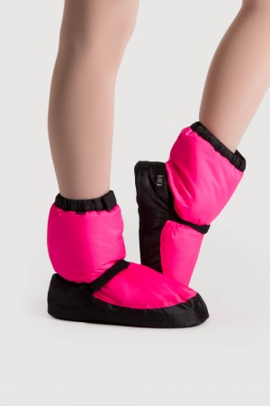 Kids' Bloch Children Warmup Booties Pink Fluro | QUSWA93297