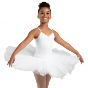 Kids' Bloch Classic Practice Skirts White | USJZR89819