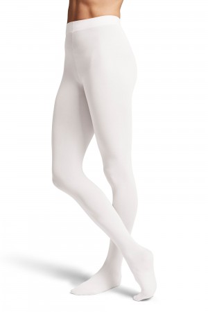 Kids' Bloch Contoursoft Footed Tight White | TUSPQ20460