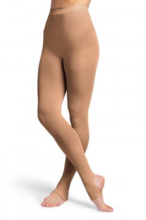 Kids' Bloch Contoursoft Sitrrup Tight Bloch Tan | YUSGT89414