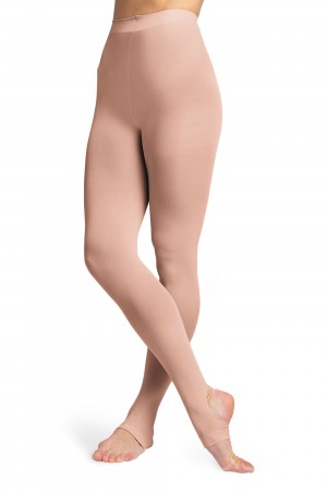 Kids' Bloch Contoursoft Sitrrup Tight Salmon Pink | UUSND99340