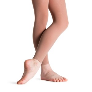 Kids' Bloch Elite Footless Tight Tan | PUSER28961