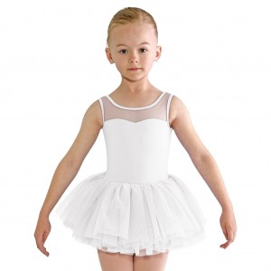 Kids' Bloch Emica Sweetheart Dress White | ZUSNQ93645