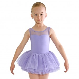 Kids' Bloch Emica Sweetheart Tank Tutu Leotards Lilac | EUSHC79329