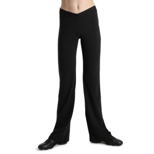 Kids' Bloch Front Pant Bottoms Black | USNEJ40817