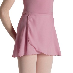 Kids' Bloch Georgina Short Tie Skirts Dusty Pink | USQCS53206