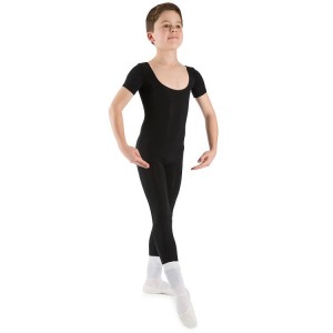 Kids' Bloch Matt Unitard Tight Black | USEGJ70336