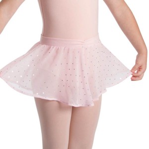 Kids' Bloch Olesia Sequin Spotted Skirts Light Pink | USXMI86461