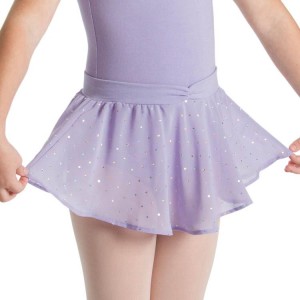 Kids' Bloch Olesia Sequin Spotted Skirts Lilac | USICD39321