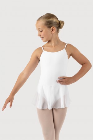 Kids' Bloch Oriole Camisole Leotards White | FUSHY27429