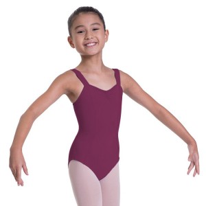 Kids' Bloch Overture Obelia Princess Seam Leotards Burgundy | LUSTR63233