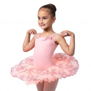 Kids' Bloch Perlaida Sequin Overlay Dress French Rose | AUSWC69431