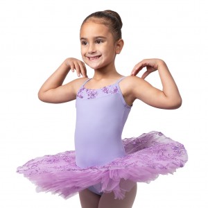 Kids' Bloch Perlaida Sequin Overlay Dress Lilac | PUSQX47511