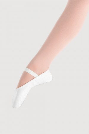 Kids' Bloch Prolite Leather Toddlers Ballet Flats White | LUSTR14076