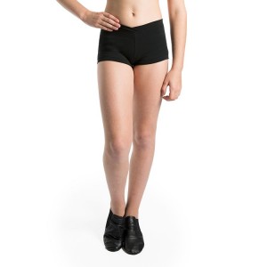 Kids' Bloch Rena Micro Fitted Short Bottoms Black | EUSHC88095