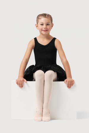 Kids' Bloch Sparkle Tank Tutu Leotards Black | EUSHC24181