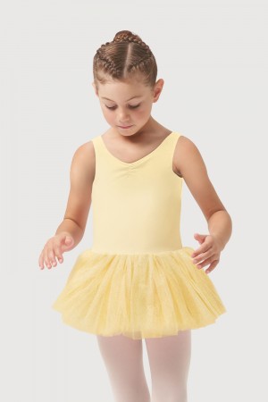 Kids' Bloch Sparkle Tank Tutu Leotards Sunshine | USICD73932