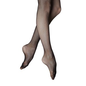 Kids' Bloch Traditional Fishnet Footed Tight Black | PUSER71523