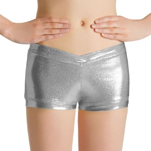 Kids' Bloch Vegas Short Bottoms Silver | USQCS74204