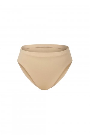 Kids' Bloch Zaniah High Waist Brief Underwear Sand | AUSWC68564