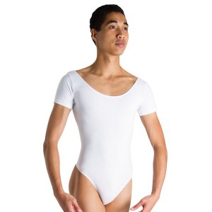 Men's Bloch Brett Leotards White | YUSVQ47131