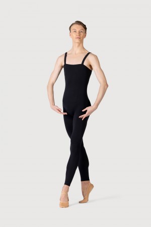 Men's Bloch Curtis Tank Strap Seamed Unitards Black | PUSER25137