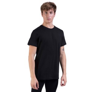 Men's Bloch Heath Relaxed Slim Fit Tops Black | USNZX65734