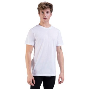 Men's Bloch Heath Relaxed Slim Fit Tops White | ZUSMJ49071