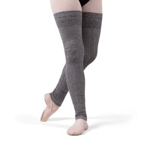 Men's Bloch Knit Long Ribbed Legwarmers Knitwear Baby Pink/Dark Grey | USQCS27874