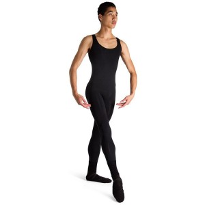 Men's Bloch Mark Scoop Neck Tank Unitards Black | UUSTG28638