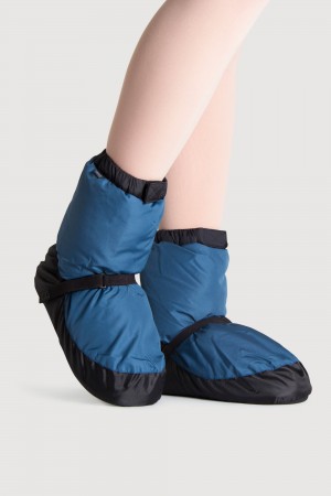 Women's Bloch Adult Warmup Booties Blue | USQAV85171