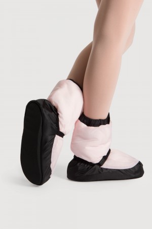 Women's Bloch Adult Warmup Booties Candy Pink | XUSBH40041