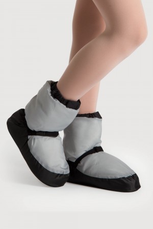 Women's Bloch Adult Warmup Booties Light Grey | USJVR76621