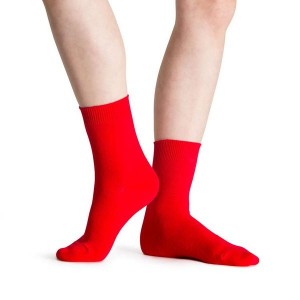 Women's Bloch Ankle Socks Red | BUSSO54922