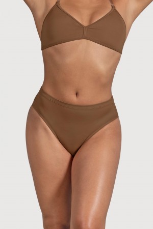 Women's Bloch Aquila High Waist Underwear Almond | FUSHY17883