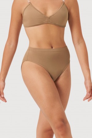 Women's Bloch Aquila High Waist Underwear Tan | SUSNY68112