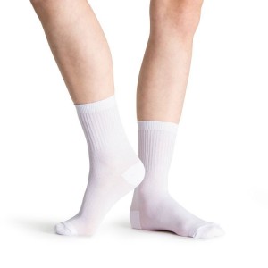 Women's Bloch Ballet Socks White | USDYB96961