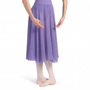 Women's Bloch Cambria Full Circle Chiffon Skirts Jacaranda | ZUSMJ54173