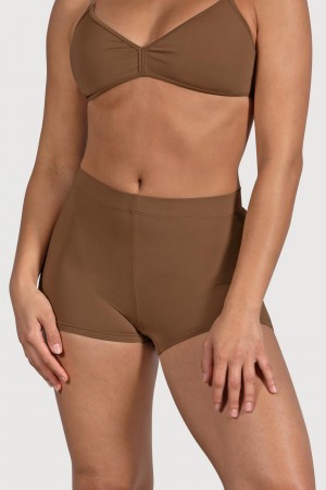 Women's Bloch Capella High Waist Underwear Almond | ZUSNQ21378