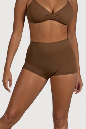 Women's Bloch Capella High Waist Underwear Cocoa | USEAH81549