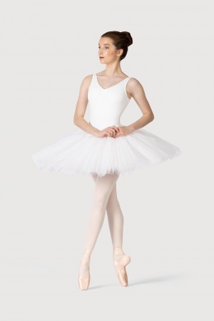 Women's Bloch Classic Practice ½ Tutu Skirts White | TUSWZ14198