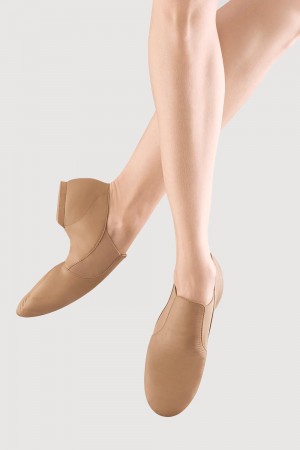 Women's Bloch Elastaboot Adults Jazz Tan | YUSGT29765