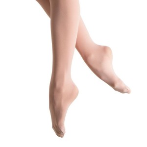 Women's Bloch Elite Footed Tight Salmon Pink | USNEJ61805